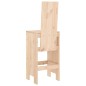 vidaXL Taburetes altos de cocina 2 uds madera maciza pino 40x42x120 cm vidaXL Taburetes altos de cocina 2 uds madera maciza pino 40x42x120 cm