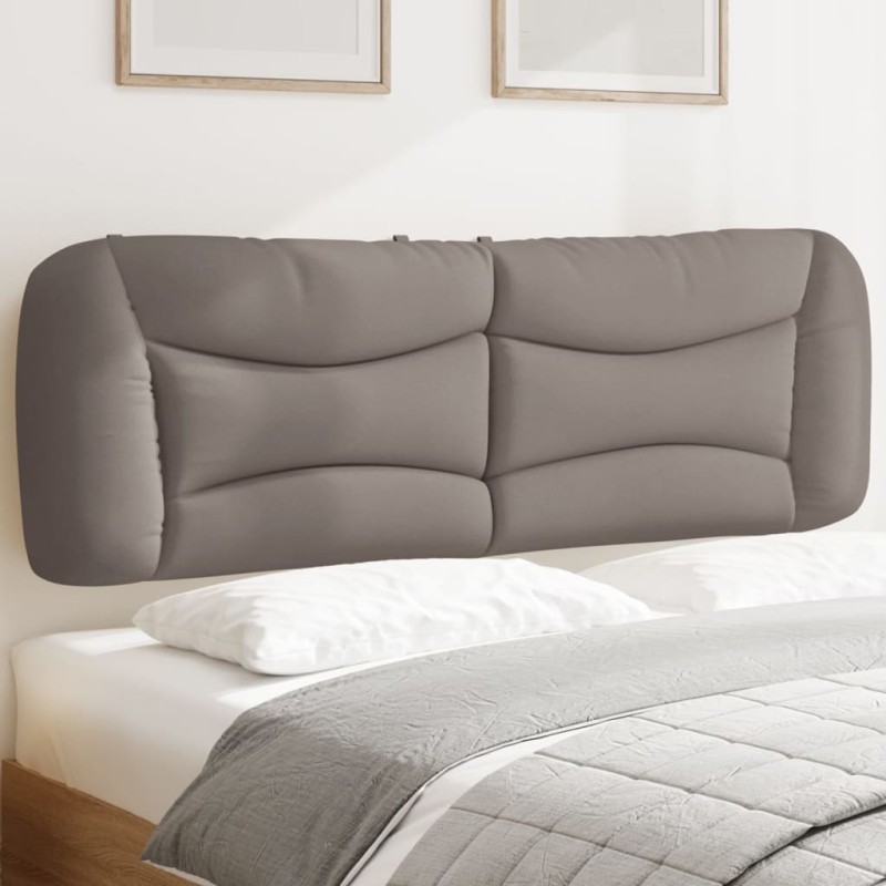 vidaXL Cabecero de cama acolchado tela gris taupé 160 cm vidaXL Cabecero de cama acolchado tela gris taupé 160 cm