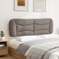 vidaXL Cabecero de cama acolchado tela gris taupé 160 cm vidaXL Cabecero de cama acolchado tela gris taupé 160 cm