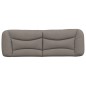 vidaXL Cabecero de cama acolchado tela gris taupé 160 cm vidaXL Cabecero de cama acolchado tela gris taupé 160 cm