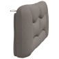 vidaXL Cabecero de cama acolchado tela gris taupé 160 cm vidaXL Cabecero de cama acolchado tela gris taupé 160 cm