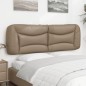 vidaXL Cabecero de cama acolchado cuero sintético capuchino 160 cm vidaXL Cabecero de cama acolchado cuero sintético capuchino 160 cm