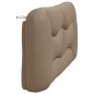 vidaXL Cabecero de cama acolchado cuero sintético capuchino 160 cm vidaXL Cabecero de cama acolchado cuero sintético capuchino 160 cm