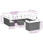 vidaXL Set sofás de jardín con cojines 13 piezas ratán sintético gris vidaXL Set sofás de jardín con cojines 13 piezas ratán sintético gris