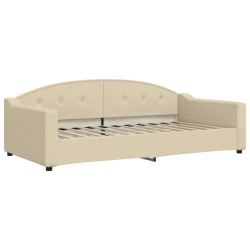 vidaXL Sofá cama tela color crema 100x200 cm
