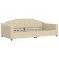 vidaXL Sofá cama tela color crema 100x200 cm