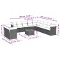 vidaXL Set de sofás de jardín 12 piezas cojines ratán sintético negro vidaXL Set de sofás de jardín 12 piezas cojines ratán sintético negro