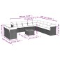 vidaXL Set de sofás de jardín 12 pzas y cojines ratán sintético marrón vidaXL Set de sofás de jardín 12 pzas y cojines ratán sintético marrón