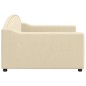 vidaXL Sofá cama tela color crema 100x200 cm