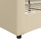 vidaXL Sofá cama tela color crema 100x200 cm