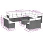 vidaXL Set sofás de jardín con cojines 13 piezas ratán sintético gris vidaXL Set sofás de jardín con cojines 13 piezas ratán sintético gris