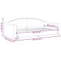 vidaXL Sofá cama tela color crema 100x200 cm