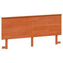 vidaXL Cabecero de cama madera maciza de pino marrón cera 180 cm