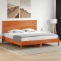 vidaXL Cabecero de cama madera maciza de pino marrón cera 180 cm vidaXL Cabecero de cama madera maciza de pino marrón cera 180 cm