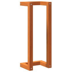 vidaXL Toallero de madera de pino maciza marrón encerado 23x18x60 cm