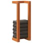 vidaXL Toallero de madera de pino maciza marrón encerado 23x18x60 cm vidaXL Toallero de madera de pino maciza marrón encerado 23x18x60 cm