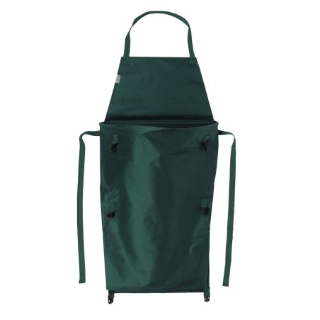 Nature Delantal de jardín con bolsillo plegable verde 130x55 cm