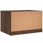 vidaXL Mesa de centro con puertas de vidrio marrón roble 68x50x42 cm vidaXL Mesa de centro con puertas de vidrio marrón roble 68x50x42 cm