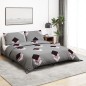 vidaXL Juego de funda nórdica algodón gris 260x220 cm vidaXL Juego de funda nórdica algodón gris 260x220 cm