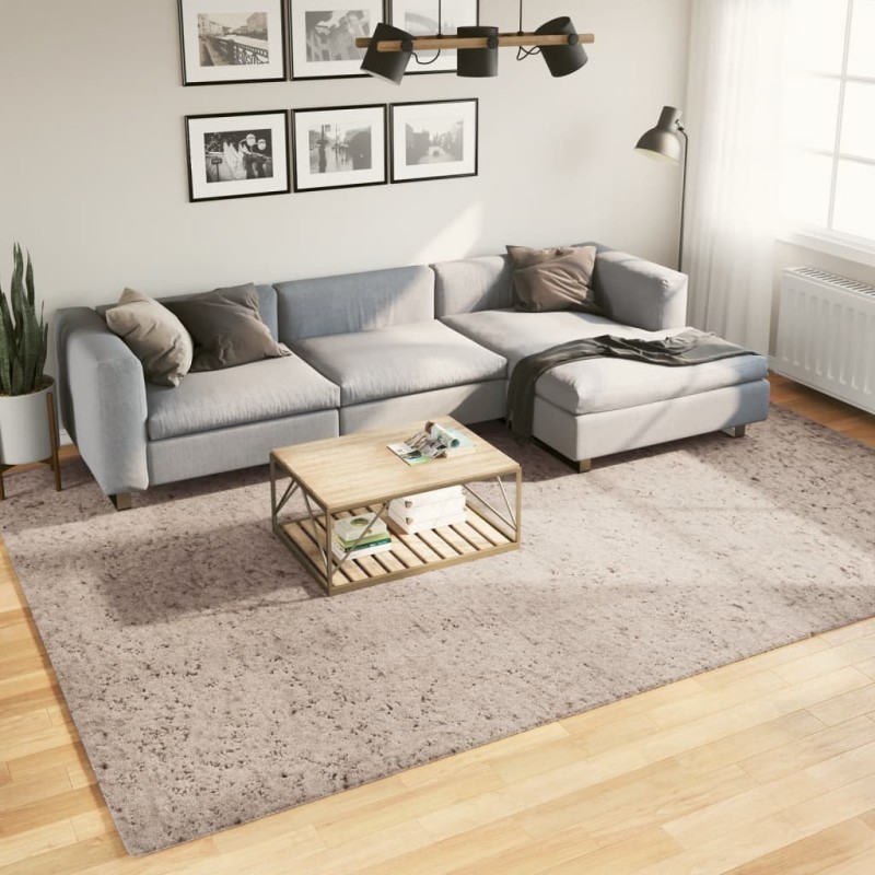 vidaXL Alfombra peluda de pelo largo moderna PAMPLONA beige 240x340 cm vidaXL Alfombra peluda de pelo largo moderna PAMPLONA beige 240x340 cm