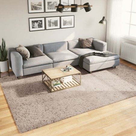 vidaXL Alfombra peluda de pelo largo moderna PAMPLONA beige 240x340 cm
