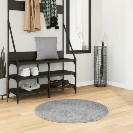 vidaXL Alfombra peluda de pelo largo moderna PAMPLONA beige Ø 80 cm