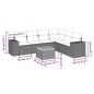 vidaXL Set sofás de jardín 7 piezas y cojines ratán sintético beige vidaXL Set sofás de jardín 7 piezas y cojines ratán sintético beige