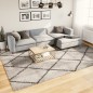 vidaXL Alfombra de pelo largo moderna beige y antracita 240x340 cm vidaXL Alfombra de pelo largo moderna beige y antracita 240x340 cm