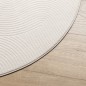 vidaXL Alfombra de pelo corto look escandinavo IZA crema Ø 80 cm vidaXL Alfombra de pelo corto look escandinavo IZA crema Ø 80 cm