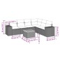vidaXL Set de comedor de jardín 7 pzas y cojines ratán sintético negro vidaXL Set de comedor de jardín 7 pzas y cojines ratán sintético negro