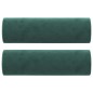 vidaXL Sofá de 2 plazas con cojines terciopelo verde oscuro 140 cm vidaXL Sofá de 2 plazas con cojines terciopelo verde oscuro 140 cm