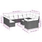 vidaXL Set de sofás de jardín y cojines 13 pzas ratán sintético negro vidaXL Set de sofás de jardín y cojines 13 pzas ratán sintético negro