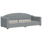 vidaXL Sofá cama tela gris claro 80x200 cm vidaXL Sofá cama tela gris claro 80x200 cm