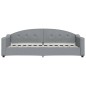 vidaXL Sofá cama tela gris claro 80x200 cm vidaXL Sofá cama tela gris claro 80x200 cm