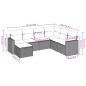 vidaXL Set sofás de jardín 7 piezas y cojines ratán sintético beige vidaXL Set sofás de jardín 7 piezas y cojines ratán sintético beige