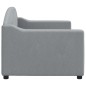 vidaXL Sofá cama tela gris claro 80x200 cm vidaXL Sofá cama tela gris claro 80x200 cm
