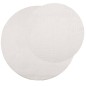 vidaXL Alfombra de pelo corto look escandinavo IZA crema Ø 120 cm
