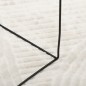 vidaXL Alfombra de pelo corto look escandinavo IZA crema Ø 120 cm
