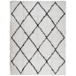 vidaXL Alfombra de pelo largo moderna crema y negro 300x400 cm vidaXL Alfombra de pelo largo moderna crema y negro 300x400 cm
