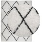 vidaXL Alfombra de pelo largo moderna crema y negro 300x400 cm vidaXL Alfombra de pelo largo moderna crema y negro 300x400 cm