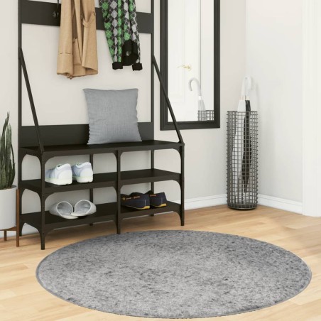 vidaXL Alfombra peluda de pelo largo moderna PAMPLONA beige Ø 120 cm