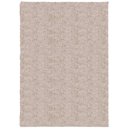 vidaXL Alfombra peluda de pelo largo moderna PAMPLONA beige 120x170 cm