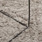 vidaXL Alfombra peluda de pelo largo moderna PAMPLONA beige 120x170 cm