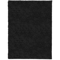 vidaXL Alfombra peluda de pelo largo moderna PAMPLONA negra 300x400 cm