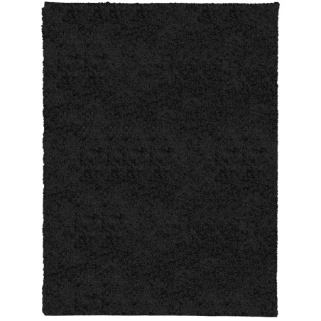 vidaXL Alfombra peluda de pelo largo moderna PAMPLONA negra 300x400 cm