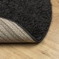 vidaXL Alfombra peluda de pelo largo moderna PAMPLONA negro Ø 240 cm vidaXL Alfombra peluda de pelo largo moderna PAMPLONA negro Ø 240 cm