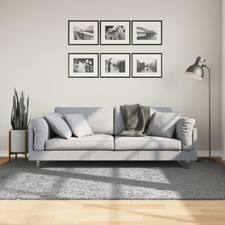 vidaXL Alfombra peluda de pelo largo moderna PAMPLONA gris 160x230 cm