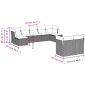 vidaXL Set de sofás de jardín 8 piezas y cojines ratán sintético negro vidaXL Set de sofás de jardín 8 piezas y cojines ratán sintético negro