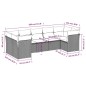vidaXL Set de sofás de jardín 7 piezas con cojines ratán PE gris vidaXL Set de sofás de jardín 7 piezas con cojines ratán PE gris