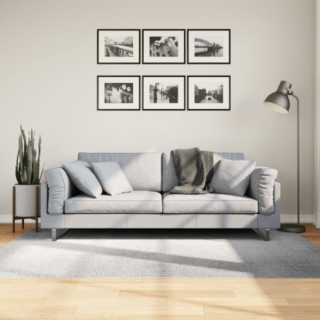 vidaXL Alfombra de pelo corto look escandinavo IZA gris 140x200 cm